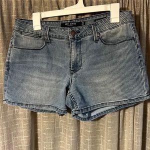 Mid rise jean shorts